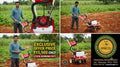 3HP 4 stroke Mini Tiller